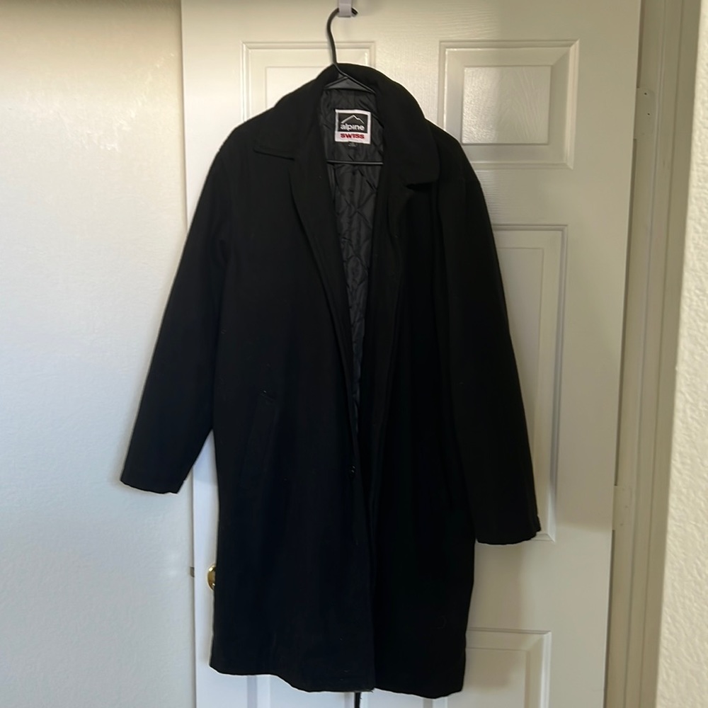 Alpine swiss wool trench coat medium great condition hardly worn